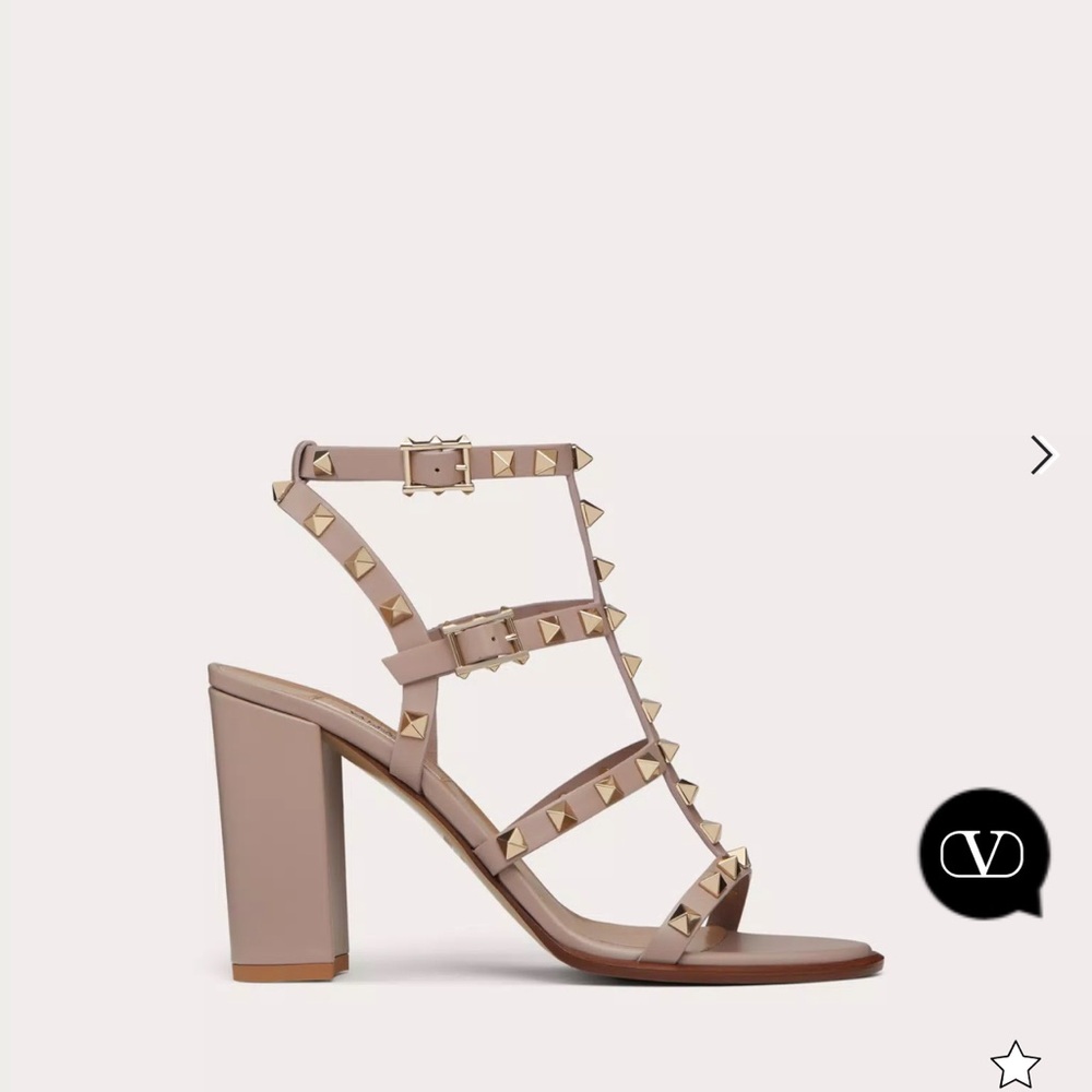 Valentino ROCKSTUD ANKLE STRAP SANDAL 90 MM